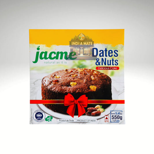 Jacme Dates and Nuts Cake – soft and moist South Indian style cake made with real dates and crunchy nuts.