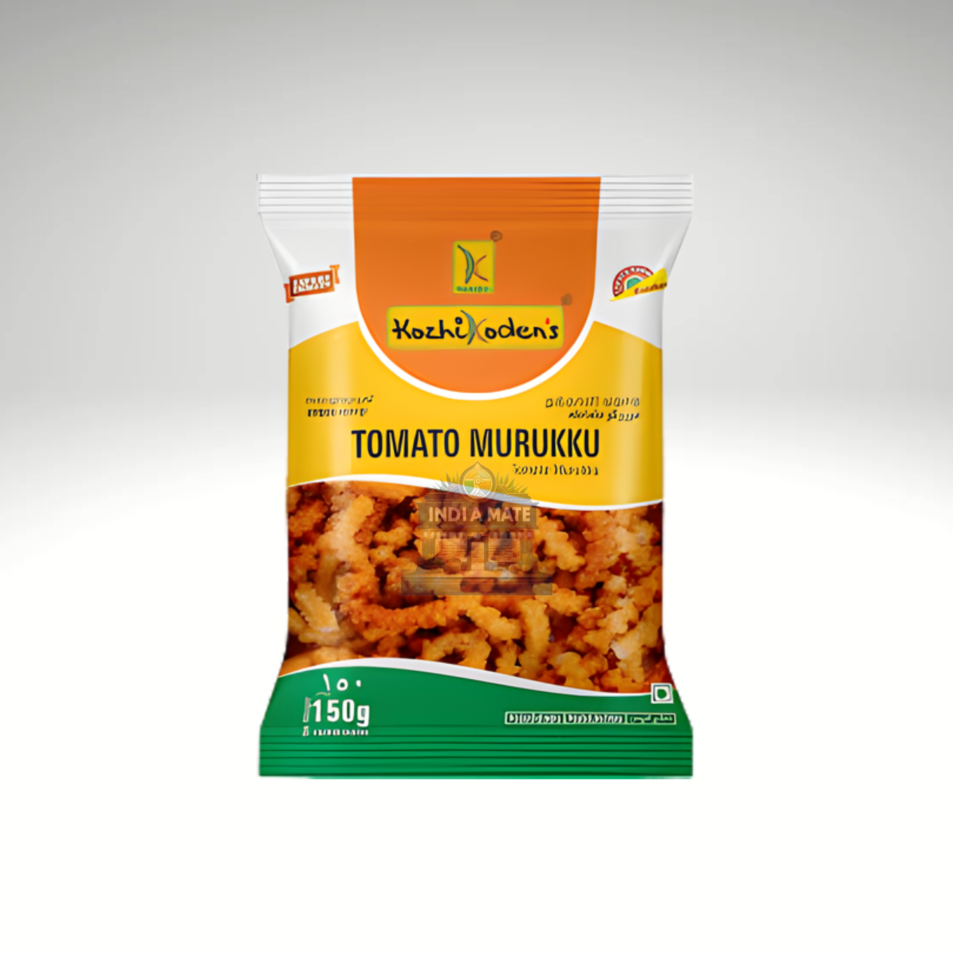 Kozhikoden’s Tomato Murukku pack – tangy tomato-flavoured crisp murukku snack from Kerala.