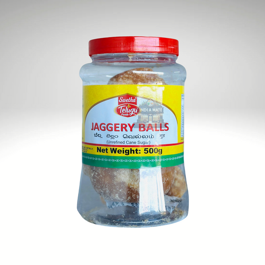 Telugu Jaggery Ball Yellow – Natural and traditional yellow jaggery ball for authentic sweetness.