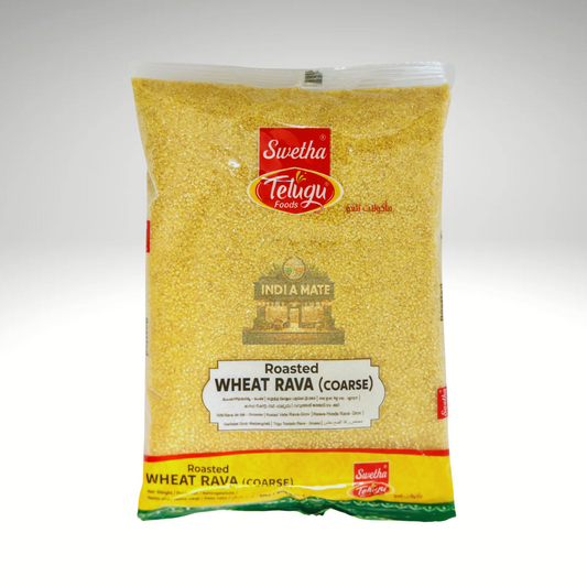 Telugu Roasted Wheat Upma Rava (Coarse) – Traditional coarse wheat rava for healthy and delicious upma.