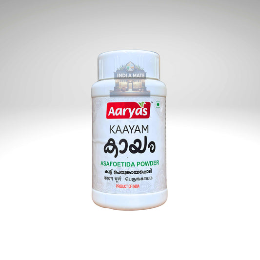 Aaryas Asafoetida/Hing Powder  – Fine, high-quality Indian spice for curries, dals, and pickles.