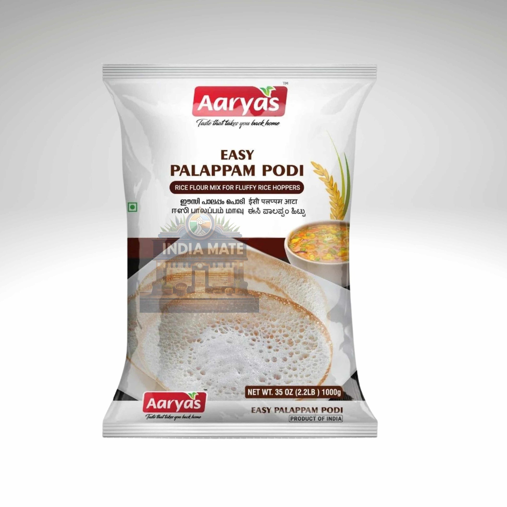 Aaryas Easy Palappam Podi ready-to-use Kerala rice flour mix