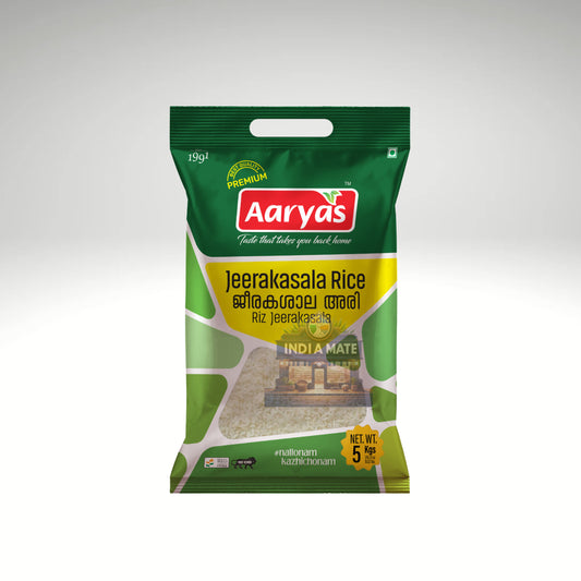Aaryas Jeerakasala (Kaima) Rice – Aromatic short-grain rice ideal for Kerala biryanis and ghee rice