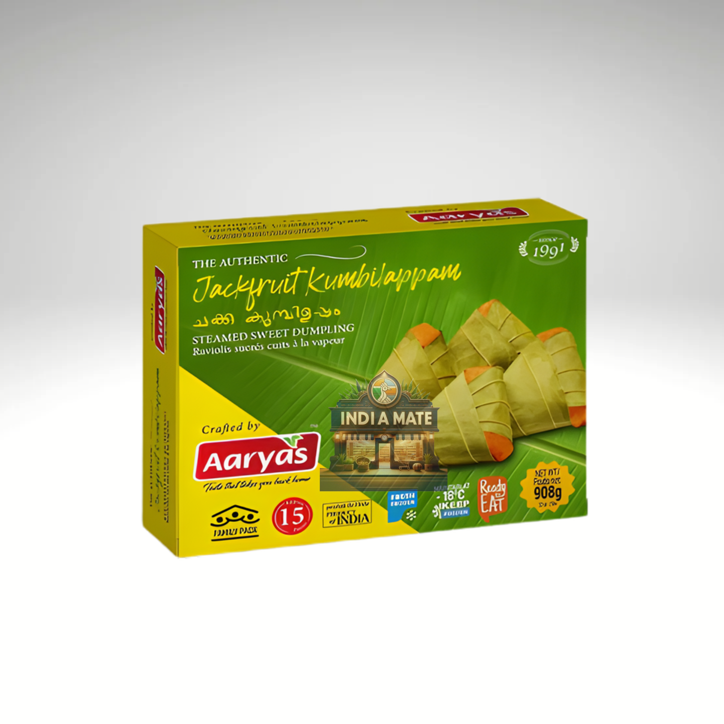 Aaryas Jackfruit Kumbilappam – traditional Kerala steamed jackfruit snack.