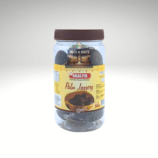 Aaryas Palm Jaggery (Karipetti) – natural unrefined jaggery from palm sap. Sold by IndiaMate.