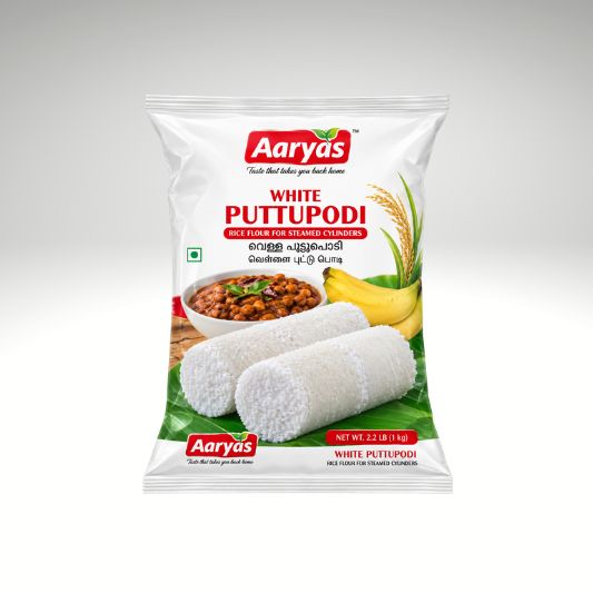 Aaryas White Puttu Podi Kerala Puttu Rice Flour.