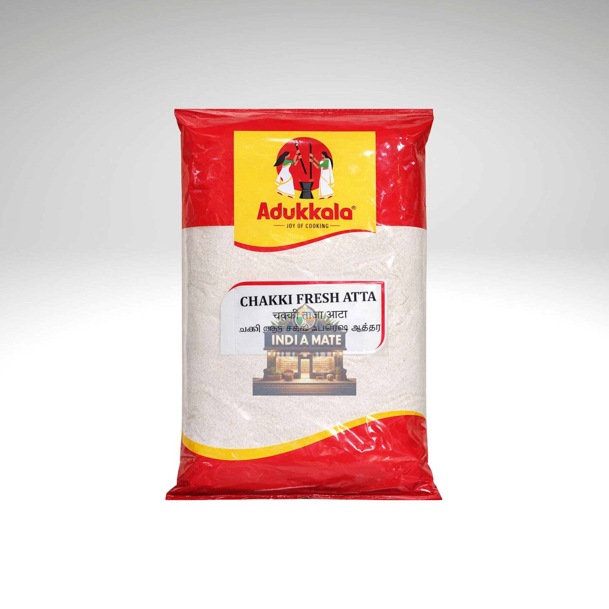 Adukkala Wheat Flour Chakki Fresh Atta whole wheat flour.