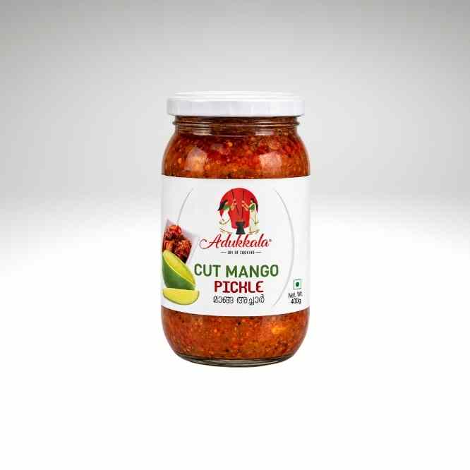 Adukkala Cut Mango Pickle Tangy Spicy Indian Pickle.