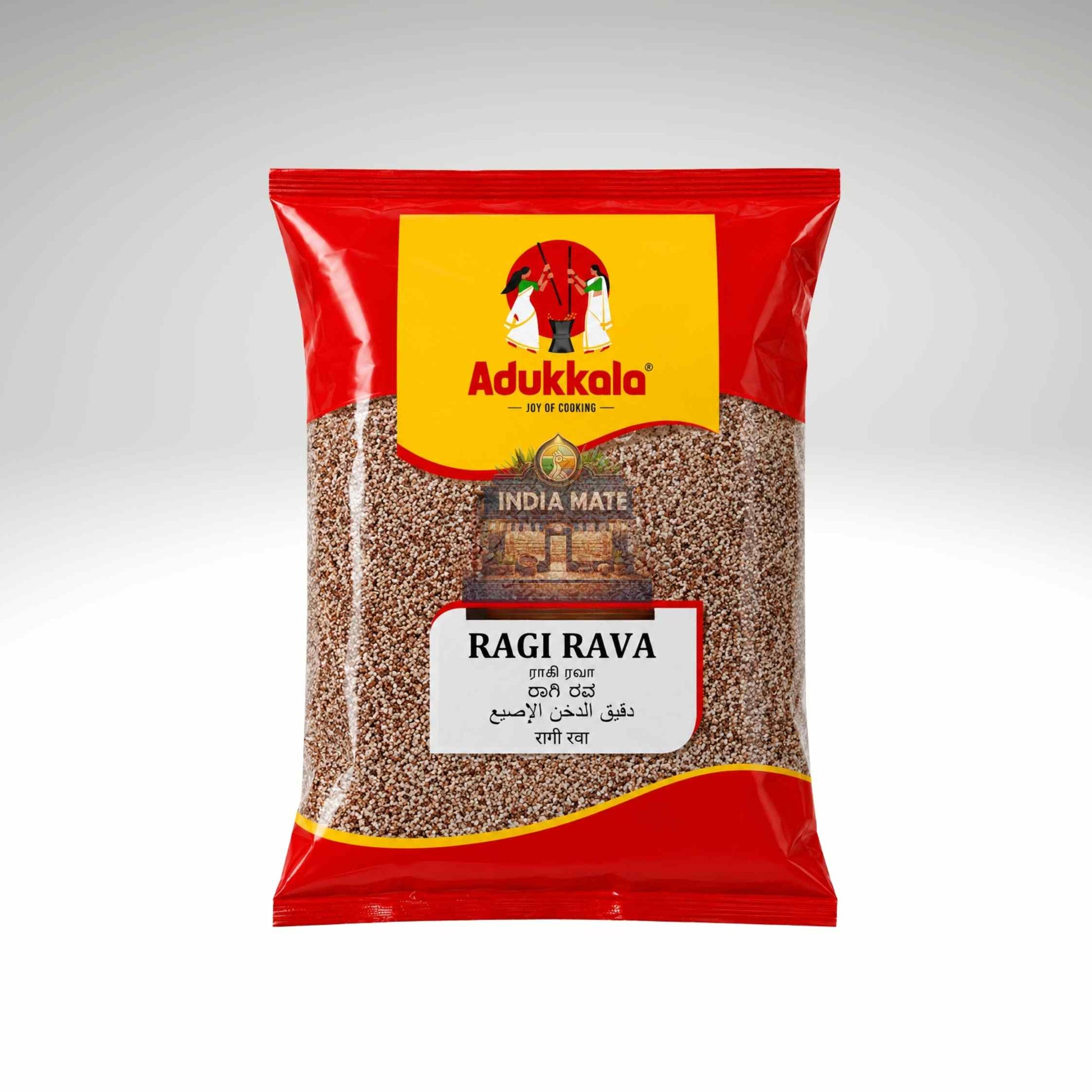 Bag of Adukkala Ragi Rava on a white background.