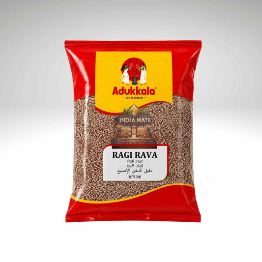 Bag of Adukkala Ragi Rava on a white background.