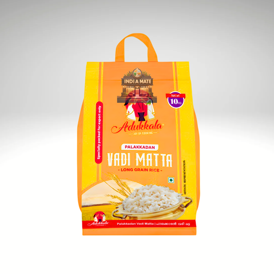 Adukkala Palakkadan Matta Rice – Authentic Kerala red rice.