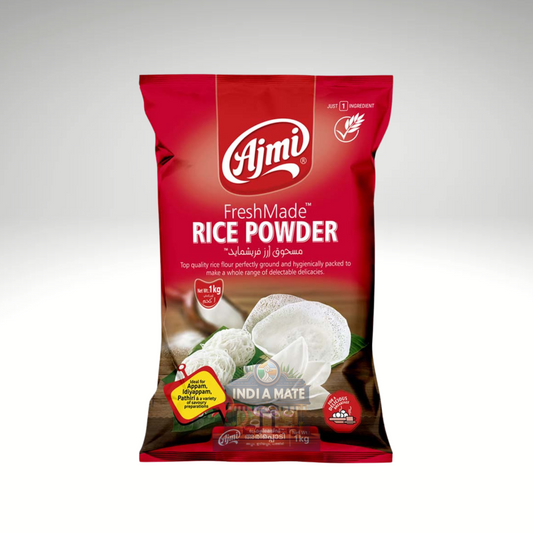 Ajmi Rice Powder 1kg pack – finely ground white rice flour.