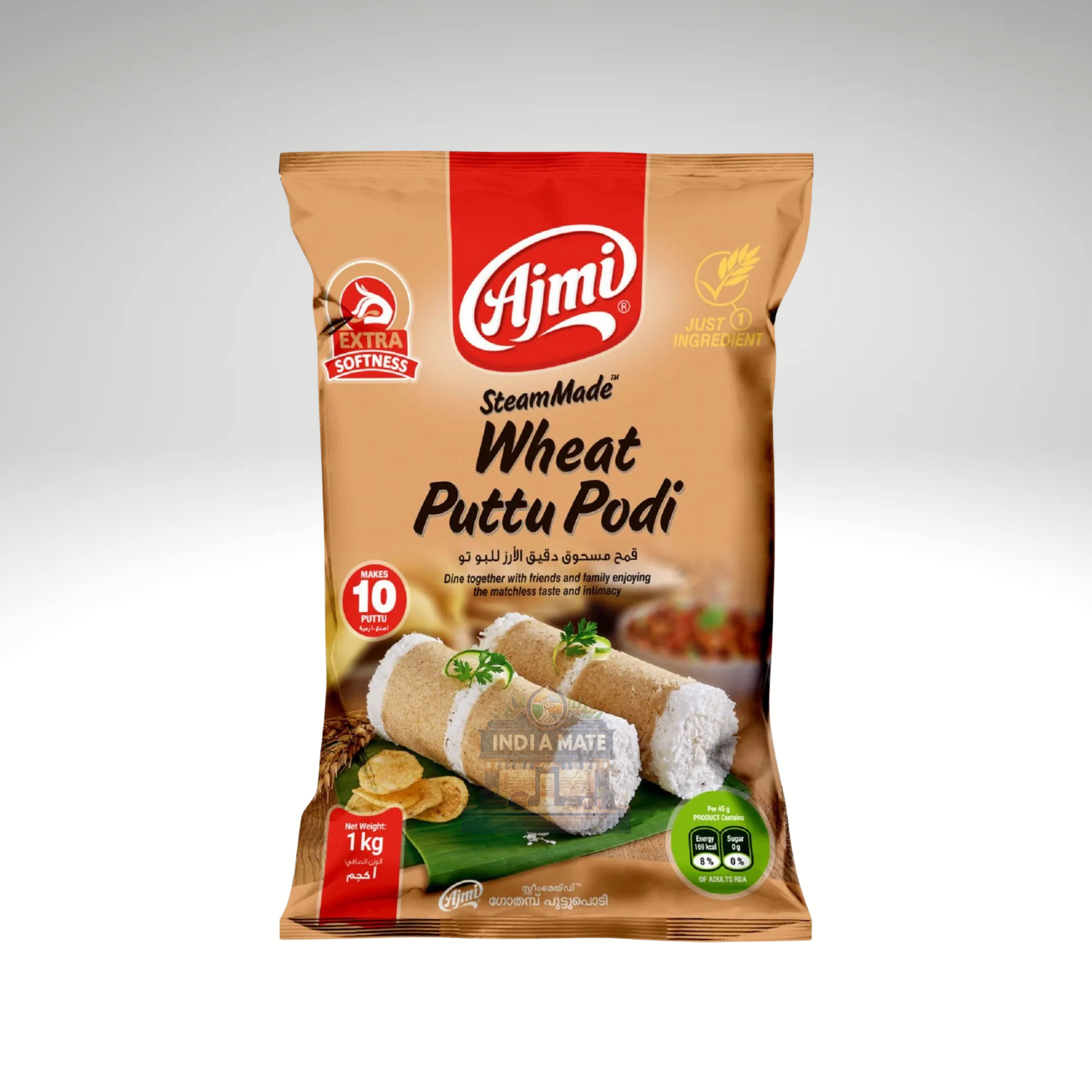 Ajmi Wheat Puttu Podi – Premium quality wheat flour for traditional South Indian steamed wheat puttu.