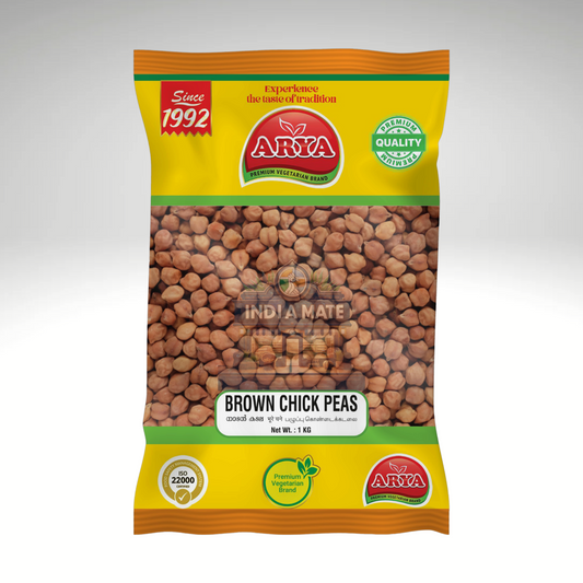 Arya Brown Chick Pea (Curry Kadala) – Premium quality brown chickpeas sold by IndiaMate for traditional South Indian curries