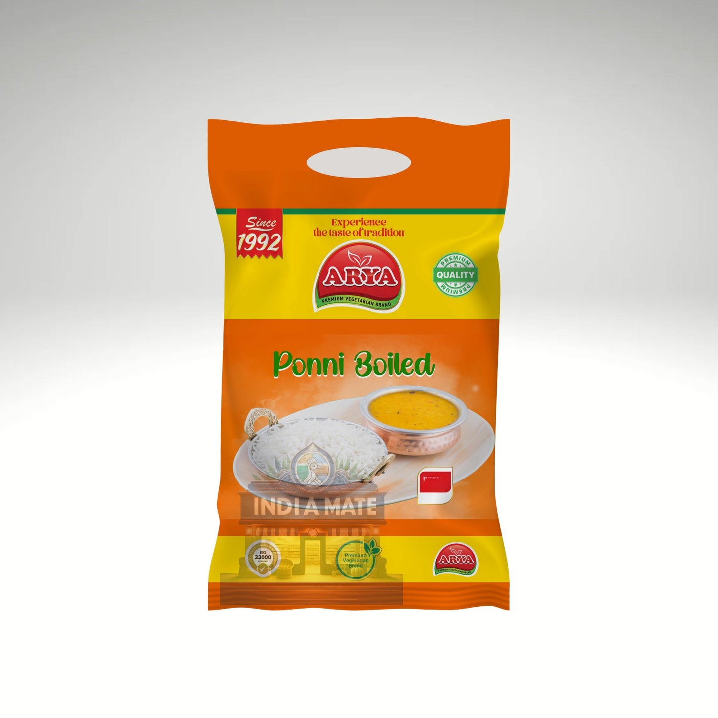 Arya Ponni Boiled Rice from IndiaMate, showcasing premium grains of rice.