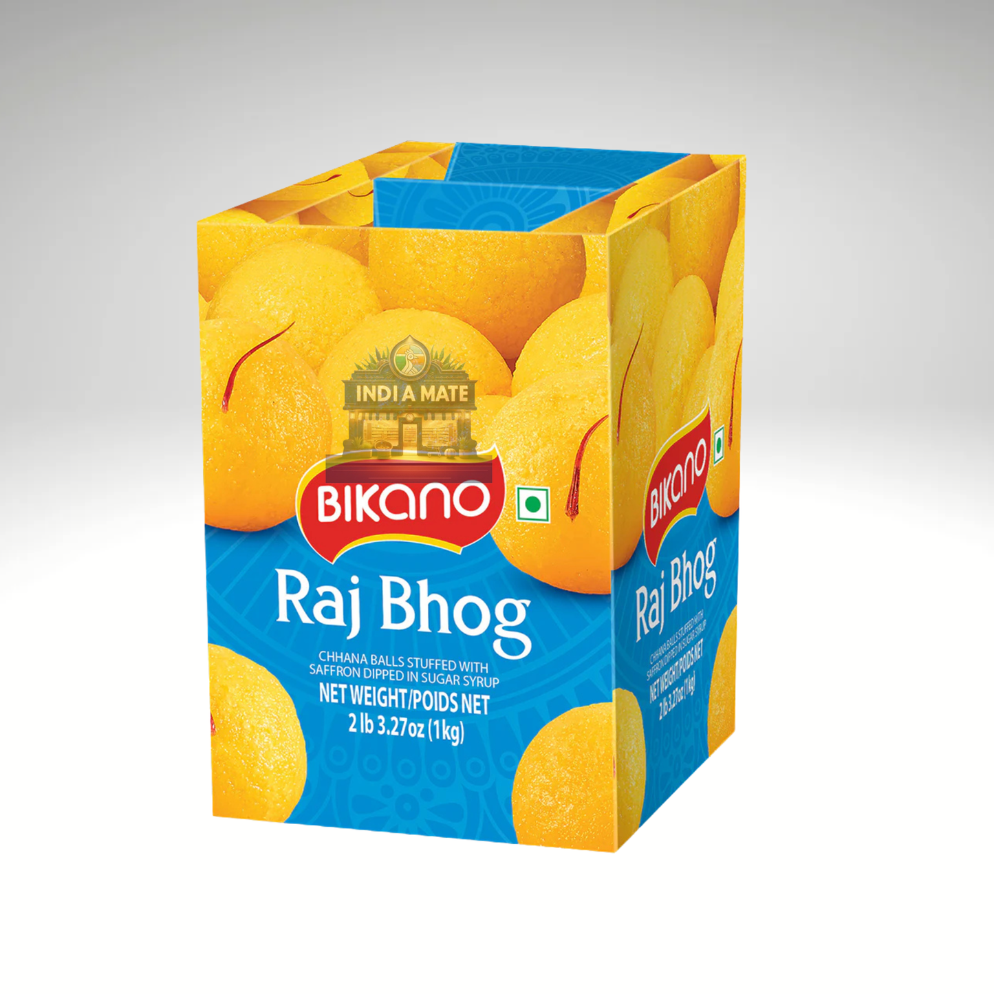 Bikano Raj Bhog – Soft Indian sweet with milk solids and dry fruits.