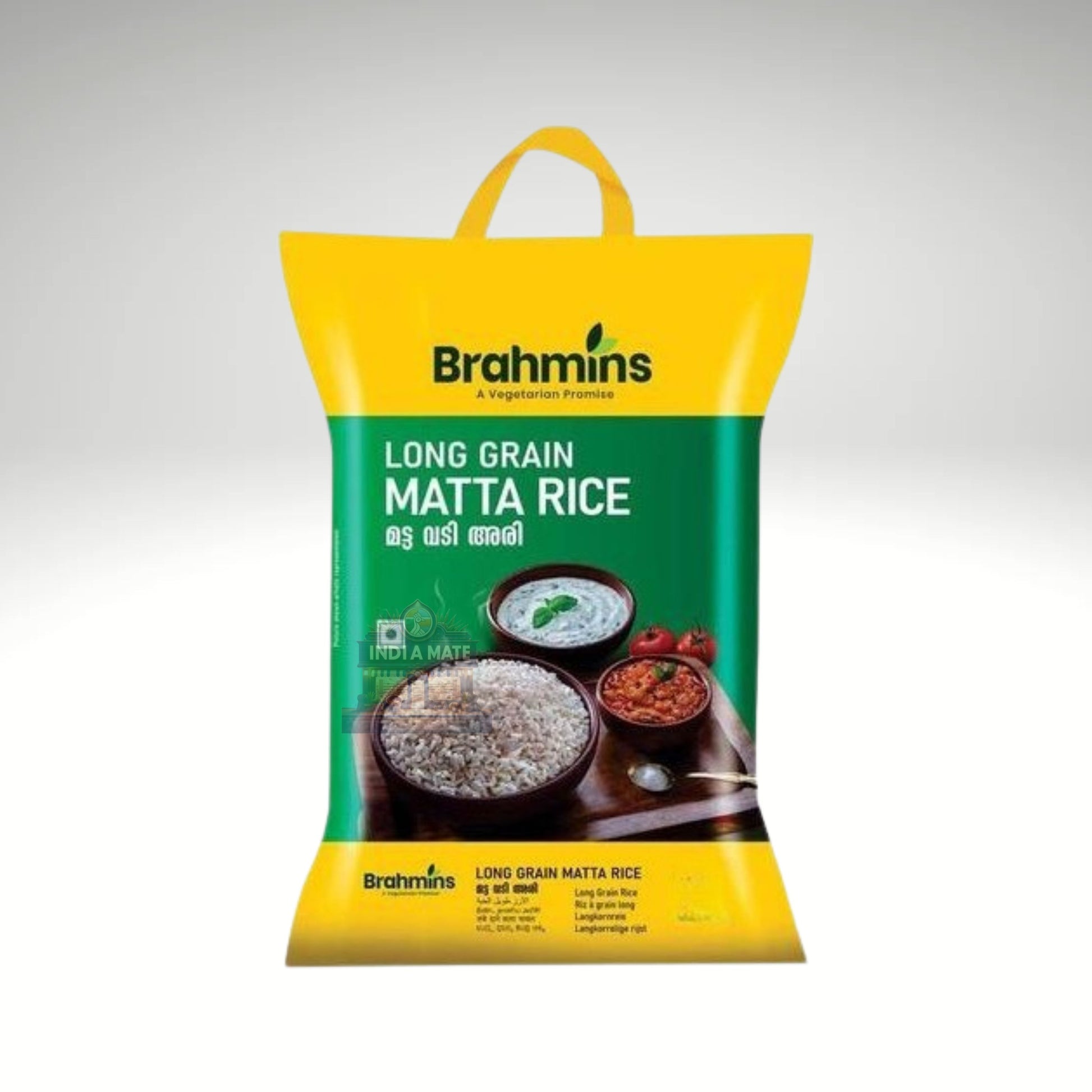 Brahmins Matta Rice - Premium Kerala red rice with rich flavor and nutrition, available at IndiaMate.