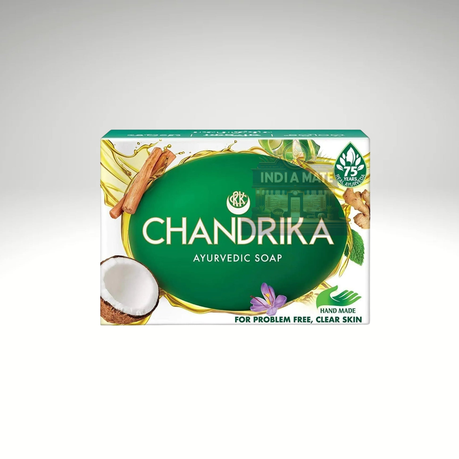 Chandrika Ayurvedic Soap – Herbal bath soap with natural Ayurvedic ingredients
