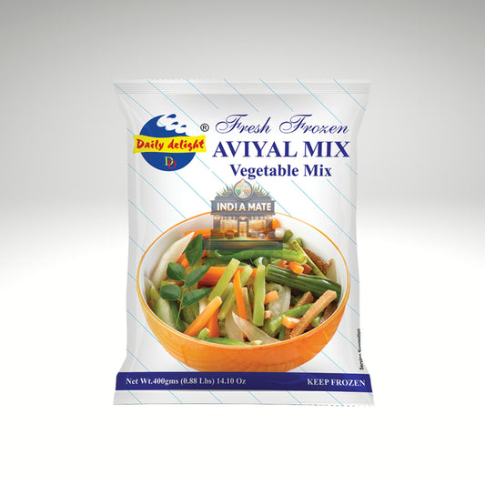 Daily Delight Aviyal Mix frozen vegetable mix for Kerala aviyal.