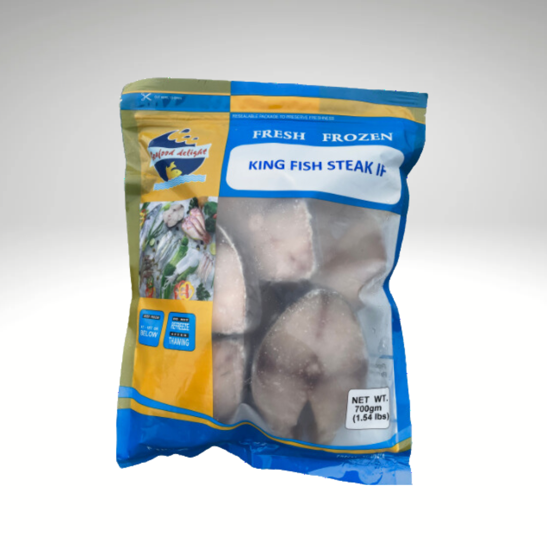 Fresh Daily Delight King Fish (Neymeen) slices in a 700g pack