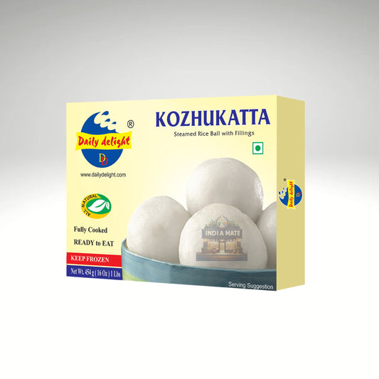 Daily Delight Kozhukatta – Traditional South Indian sweet rice dumplings with coconut-jaggery filling, available at IndiaMate.