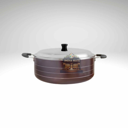 Diamond Biriyani Pot Jumbo 36cm Non Stick Granite – large granite-coated cooking pot.