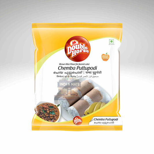 Double Horse Chemba Puttu Podi Kerala red rice flour pack for traditional puttu