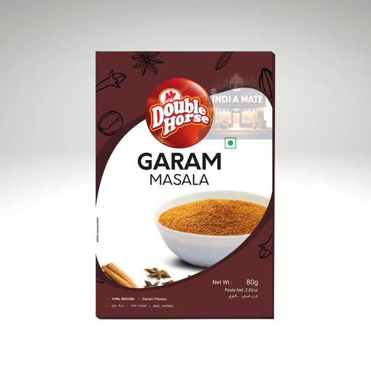 Double Horse Garam Masala - Premium aromatic spice blend for authentic Indian dishes, available at IndiaMate.