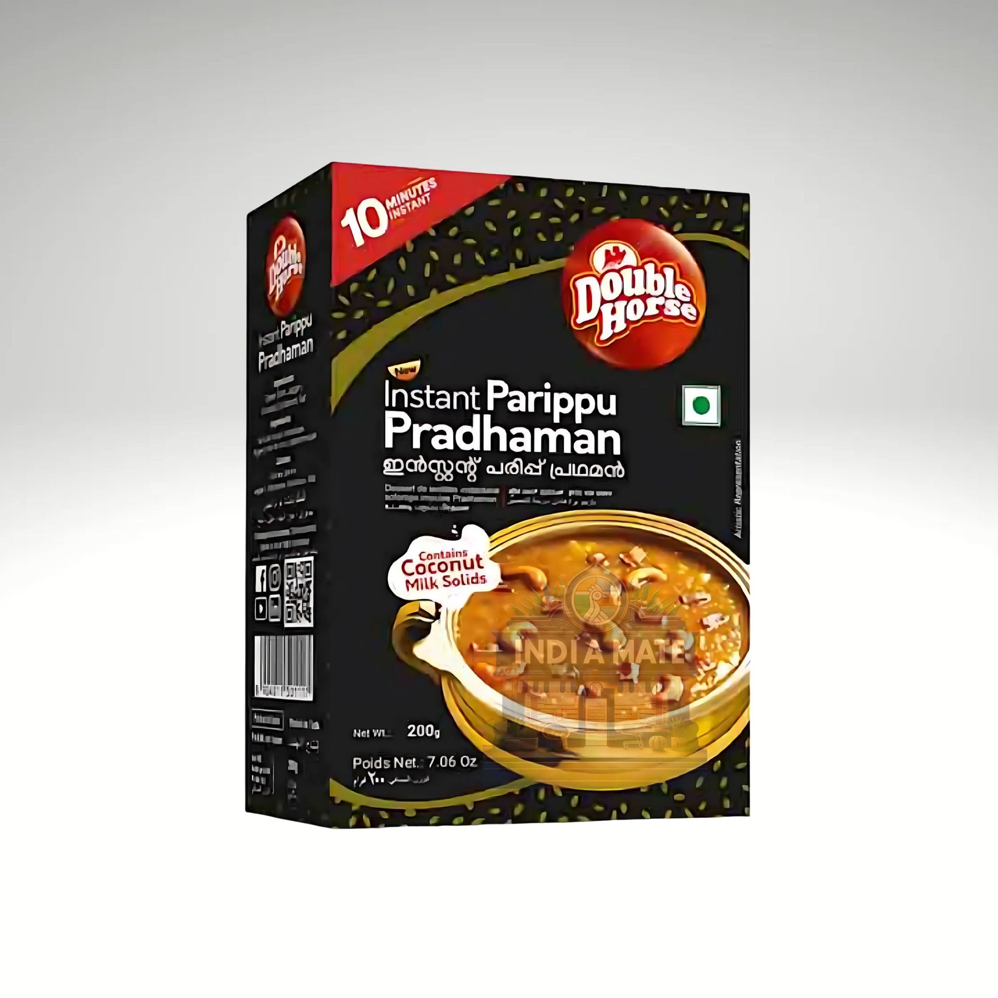Double Horse Instant Parippu Pradhaman – Traditional Kerala dessert mix with jaggery, moong dal, and coconut milk.