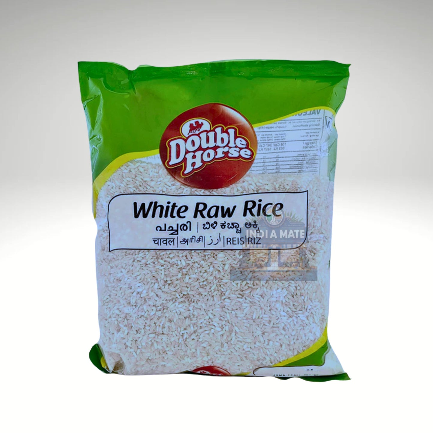 Double Horse White Raw Rice - Premium quality white raw rice for everyday meals, available at IndiaMate.