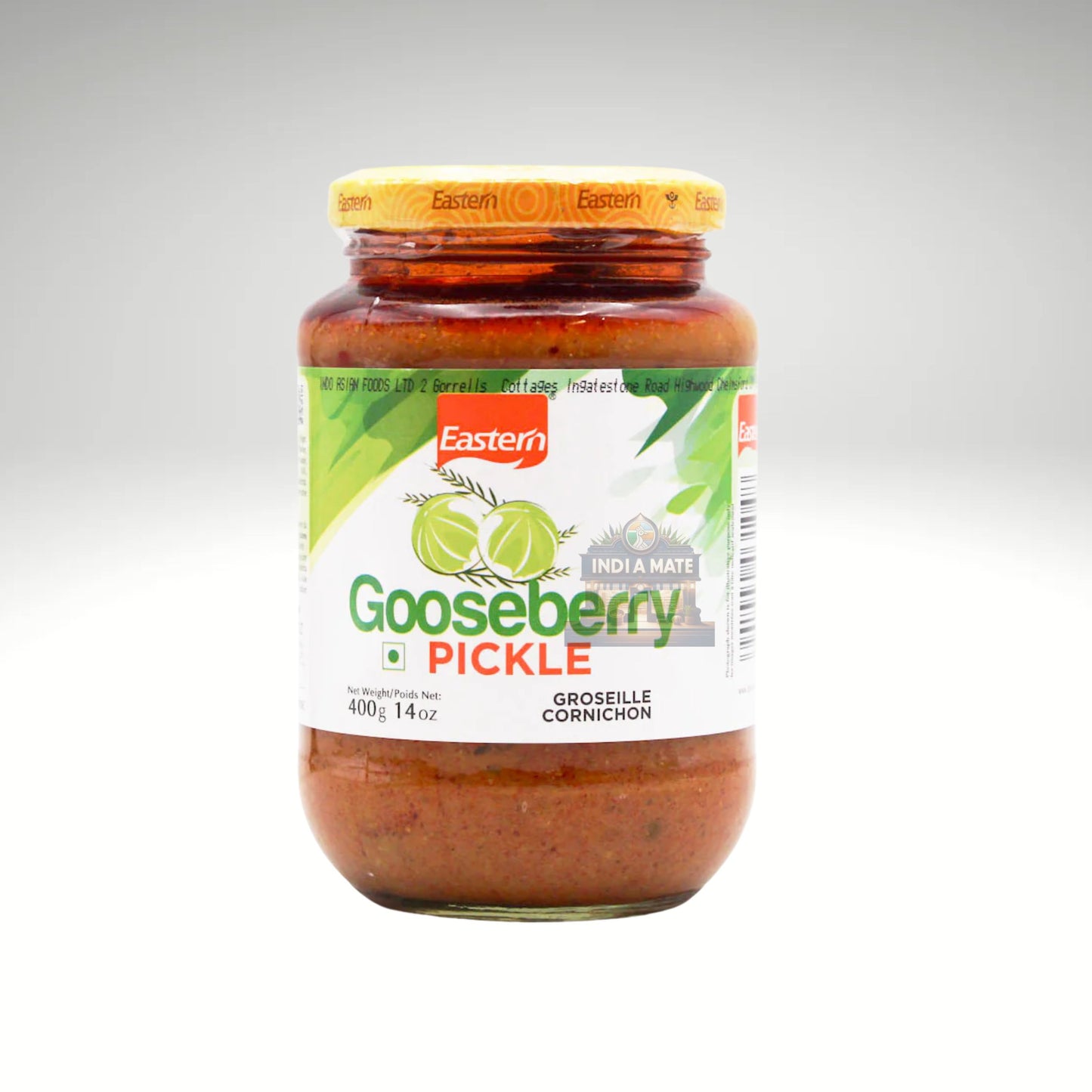 Eastern Gooseberry Pickle – Spicy and tangy amla pickle with rich Indian spices. Sold by Indiamate.