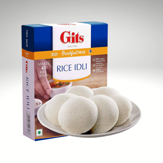 gits rice flour or idlimix for indian breakfast dish idli