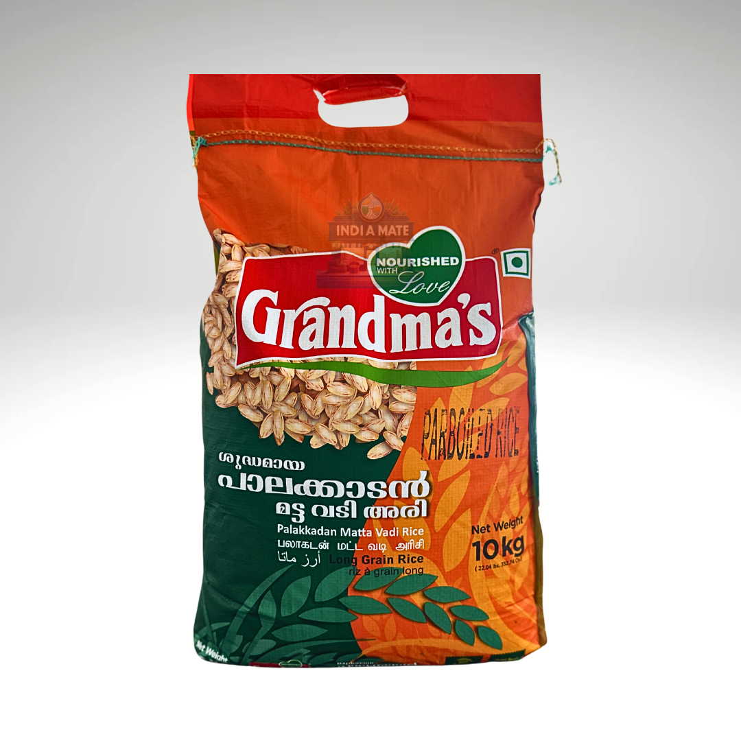 Grandma's Long Grain Matta Rice – Traditional Kerala Red Rice with Rich Aroma & Nutty Flavour.