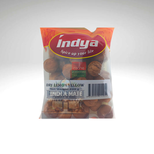 Indya Dry Lemon Yellow – Sun-dried yellow lemon pieces for cooking.