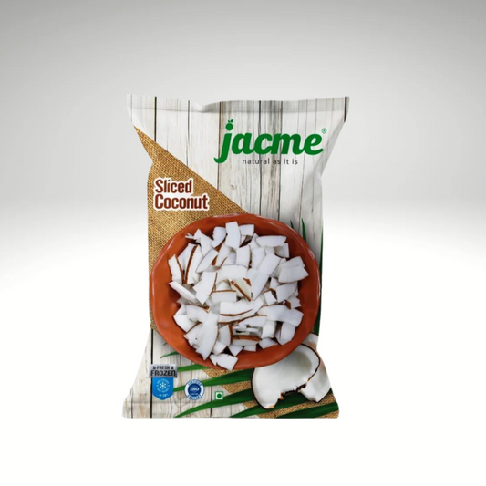Jacme sliced coconut packaging on a white background