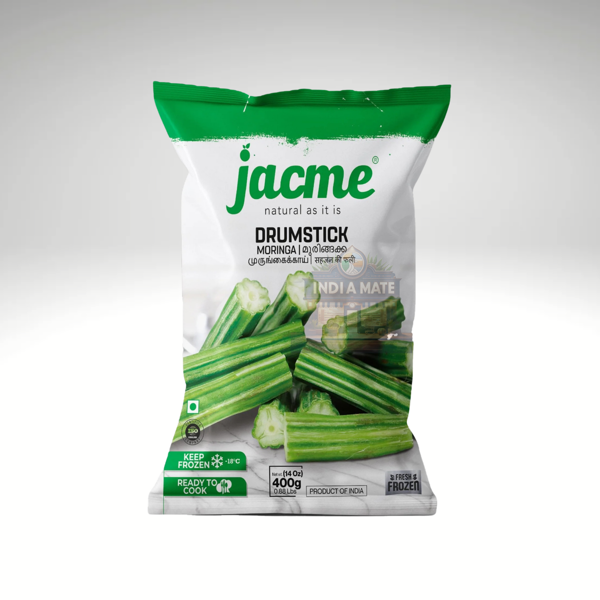 Jacme Drumstick Muringa - Fresh, nutritious drumsticks (moringa) ideal for South Indian curries and soups.