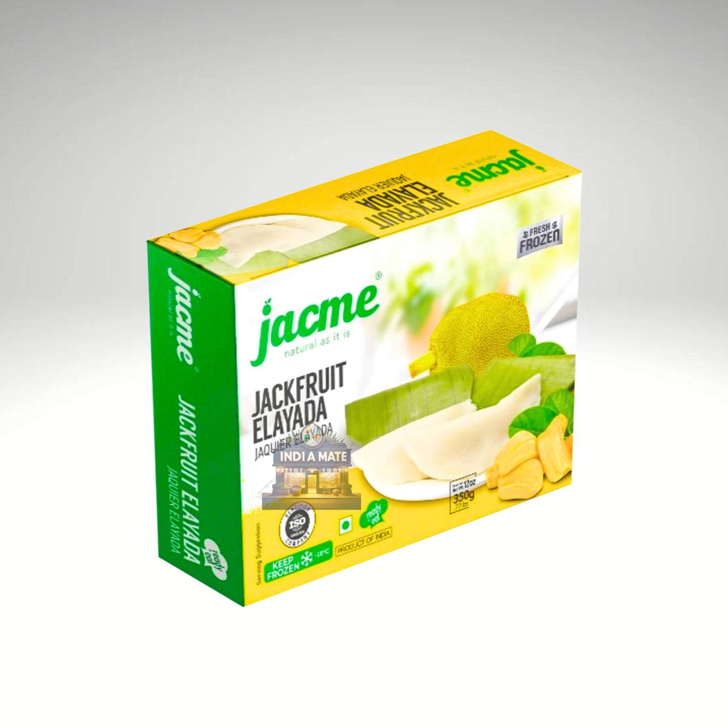 Jacme Elayada Jackfruit  – Kerala-style steamed jackfruit sweet wrapped in banana leaf. Sold by IndiaMate.