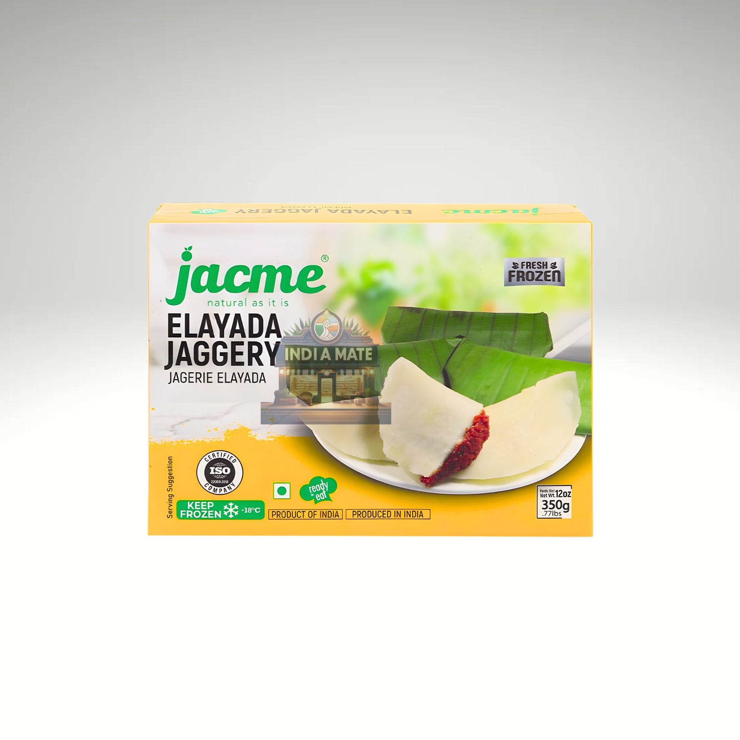 Jacme Elayada Jackfruit  – Kerala-style steamed jackfruit sweet wrapped in banana leaf. Sold by IndiaMate.