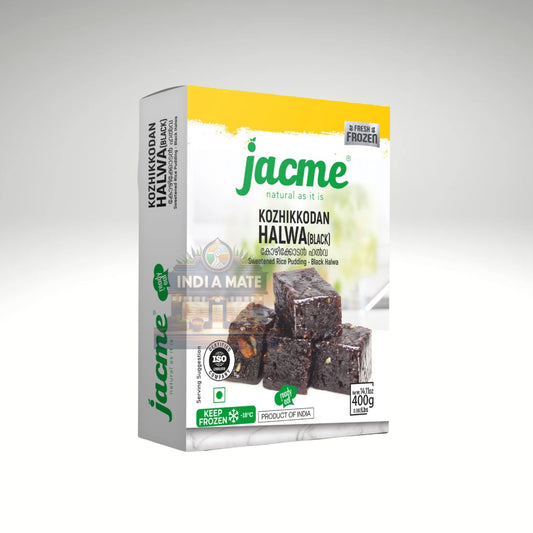 Jacme Kozhikkodan Black Halwa – Traditional Kerala sweet made with jaggery and coconut oil, available at IndiaMate