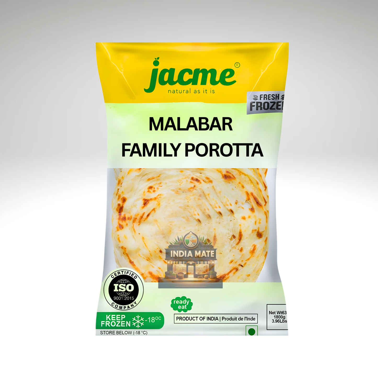 Jacme Malabar family porotta Kerala layered flatbread.