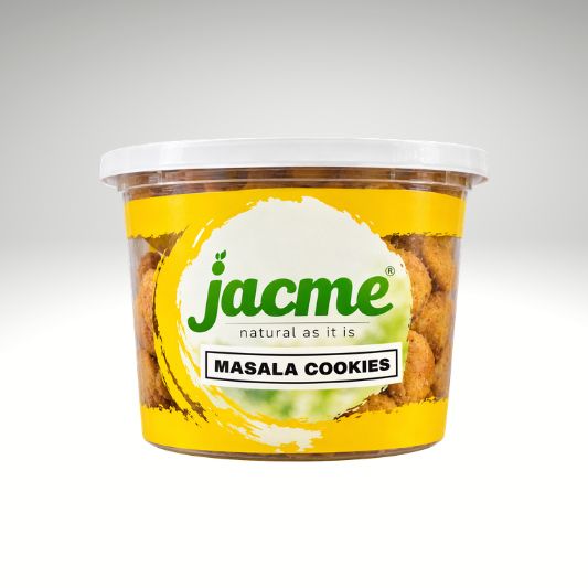 Jacme Masala Cookies Crispy Savoury Indian Tea Snack.