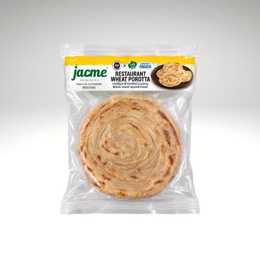 Jacme Restaurant Wheat Porotta Kerala Flatbread.