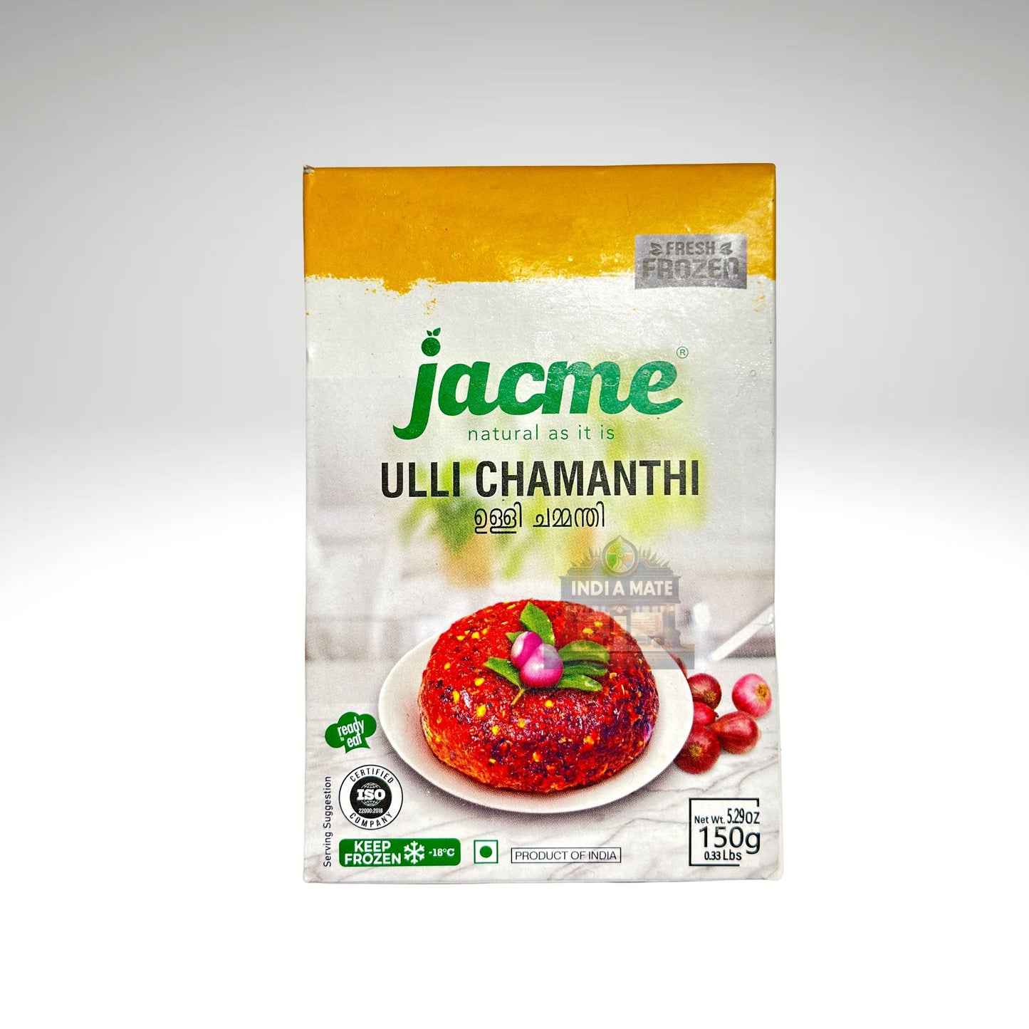 Jacme Ulli Chamanthi – Spicy South Indian onion chutney, perfect for dosa, idli, and other traditional dishes.