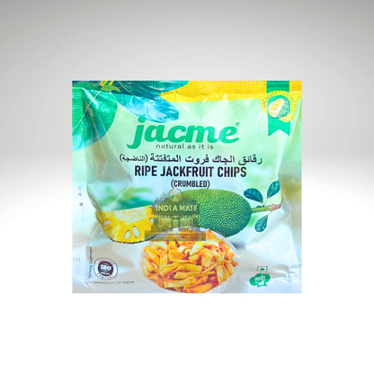 Jacme vacuum fried ripe jackfruit crisps crumbled pack – sweet crunchy topping made from real ripe jackfruit.