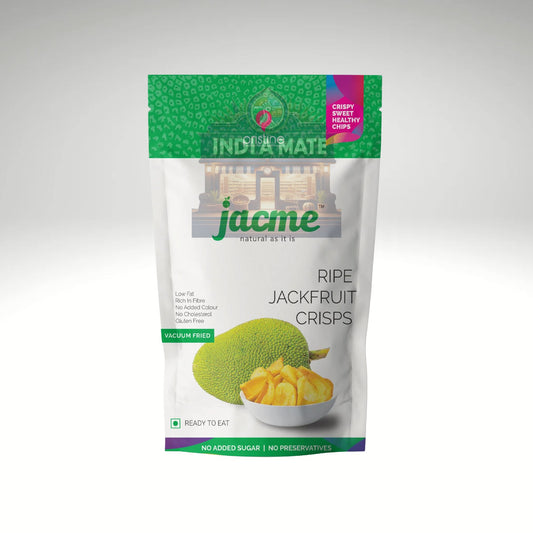 Jacme Vacuum Fried Ripe Jackfruit Crisps – Crunchy Kerala snack made from ripe jackfruit.
