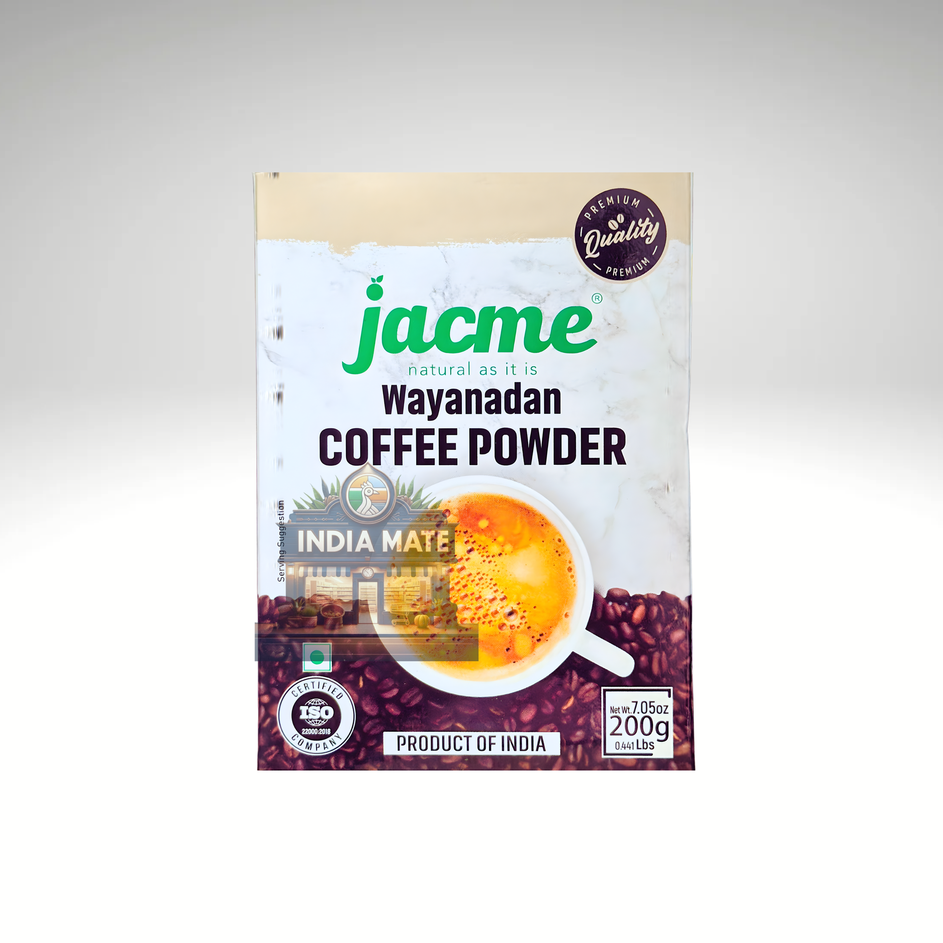 Jacme Wayanadan coffee powder South Indian filter coffee.