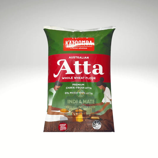 Katoomba Chakki Fresh Atta – 100% whole wheat flour for soft and nutritious Indian breads.
