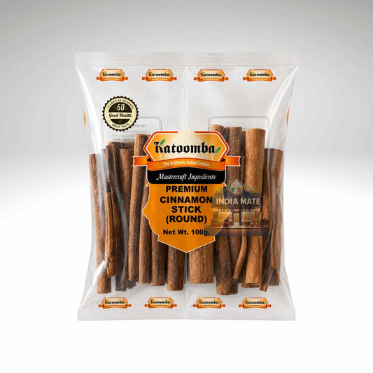 Katoomba premium cinnamon sticks in clear packaging on a white background