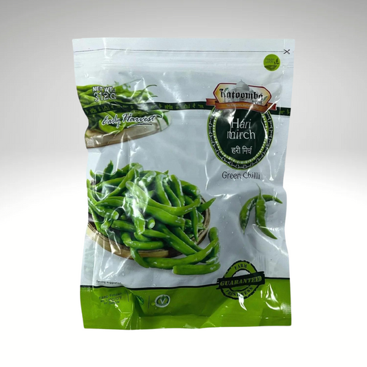 katoomba frozen vegetable green chilli also know as mulaku or hari mirch