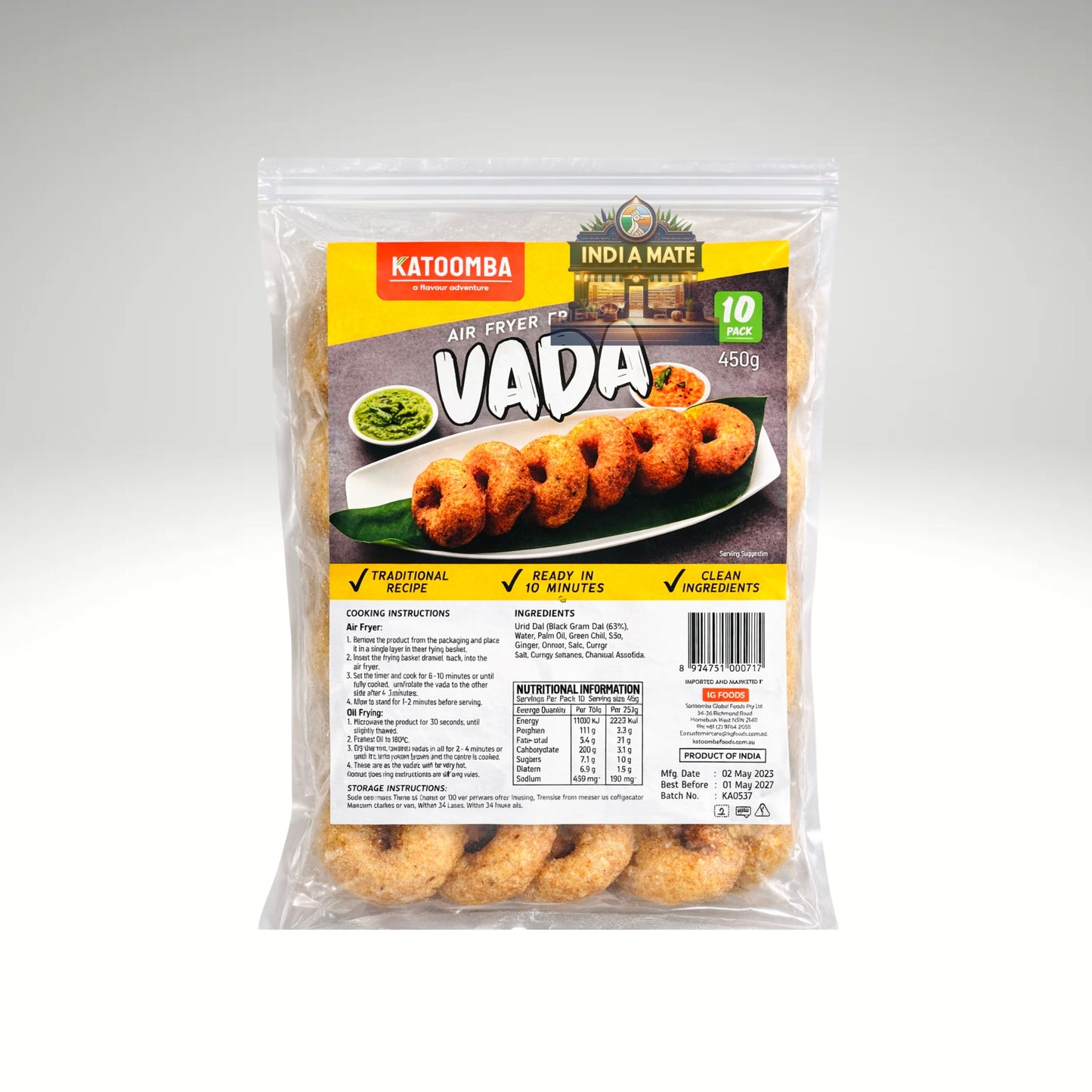 Katoomba uzhunnuvada South Indian lentil fritters.